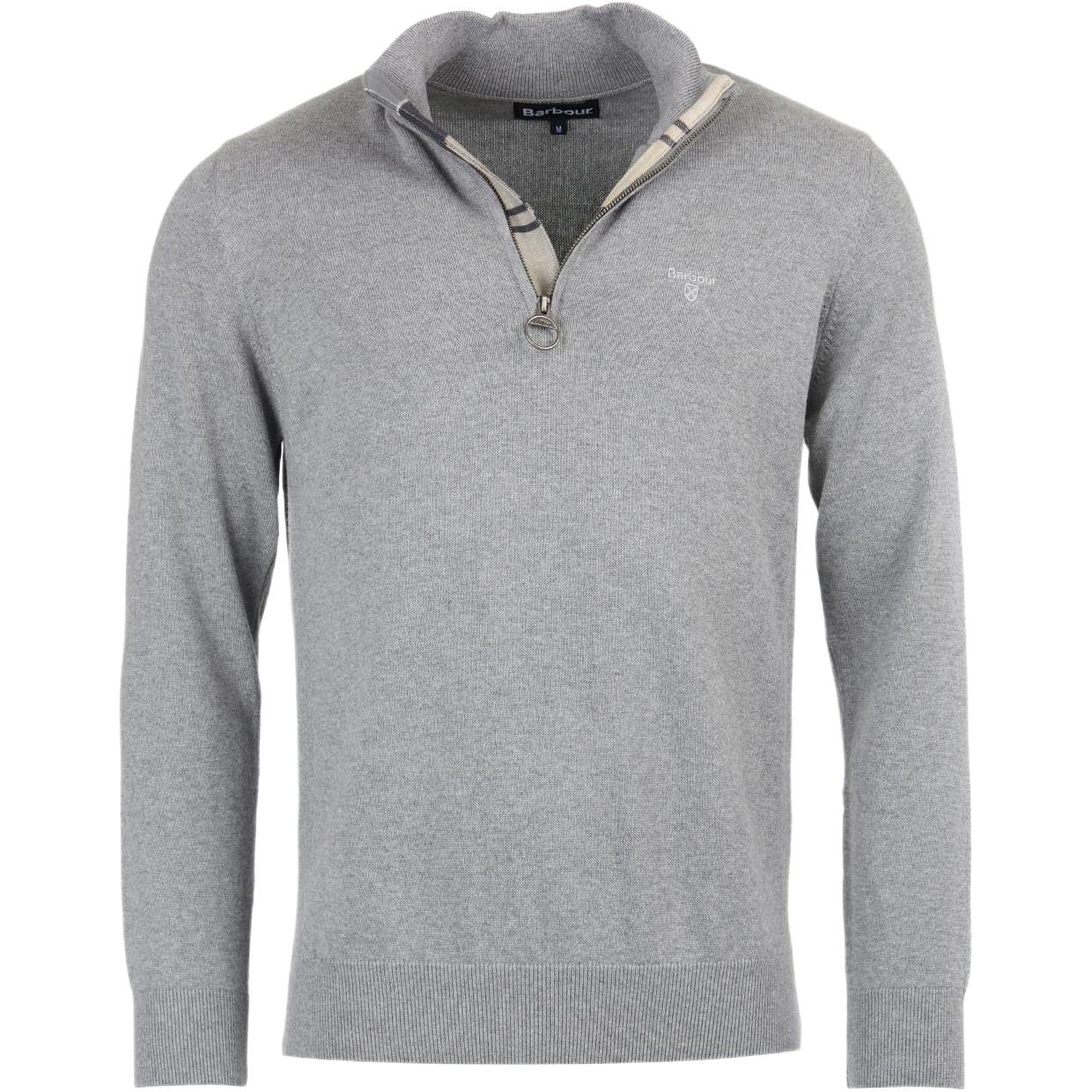 Barbour SS23 Pullover Long Sleeve Sweatshirt Mud Gray MKN1074GY52