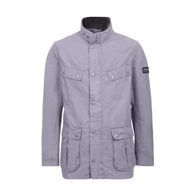 Barbour SS23 Purple Solid Logo Patch Jacket MCA0667MCAGY51