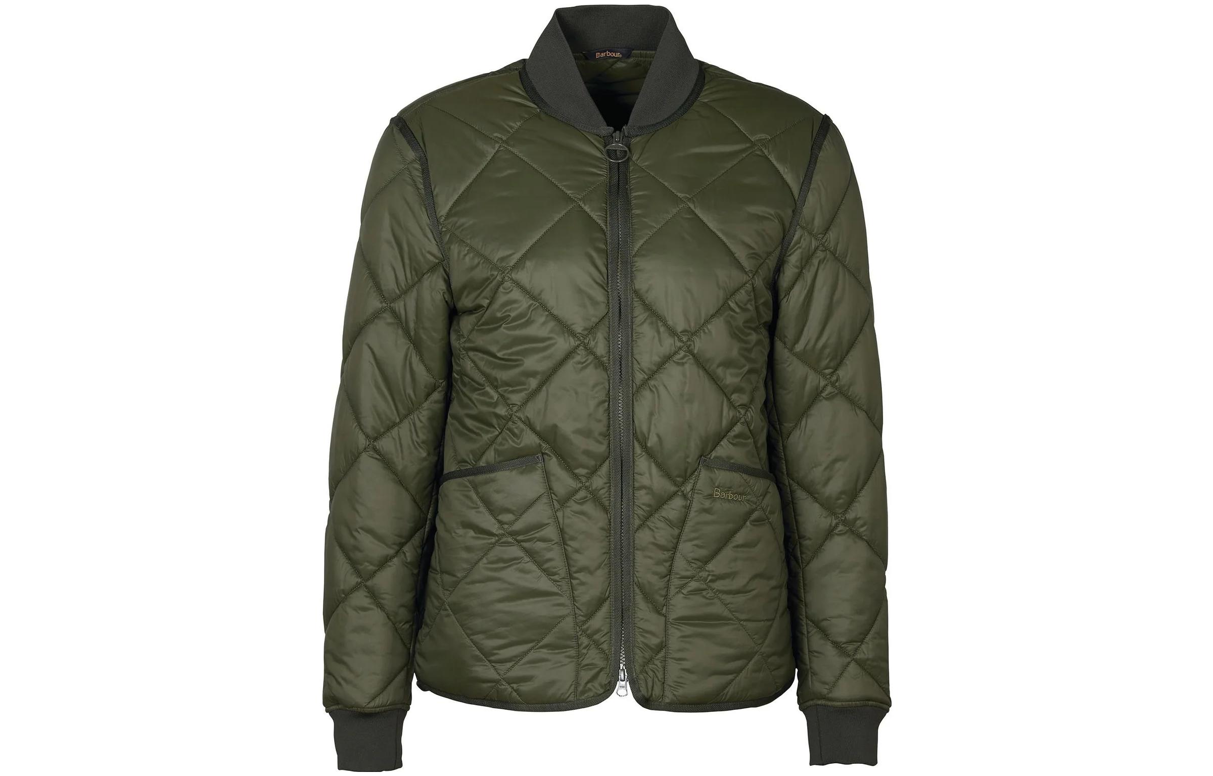 Barbour SS23 Quilted Long Sleeve Jacket Military Green MQU1633OL51