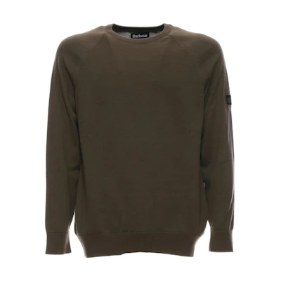 Barbour SS23 Solid Color Crewneck Pullover Long Sleeve Sweatshirt MKN1316GN15