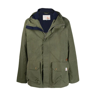 Barbour SS23 Solid Color Hooded Jacket Military Green MCA0829GN52