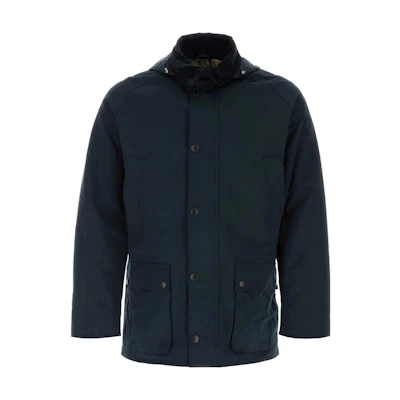 Barbour SS23 Solid Color Hooded Oil Wax Jacket Long Sleeve Coat MWB0911NY53