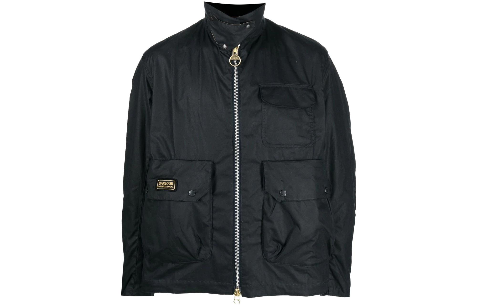 Barbour SS23 Solid Color Multi-Pocket Zip-Up Shirt Jacket MWX2150CNY92