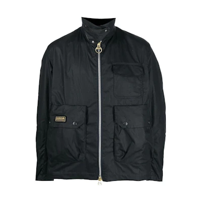 Barbour SS23 Solid Color Multi-Pocket Zip-Up Shirt Jacket MWX2150CNY92