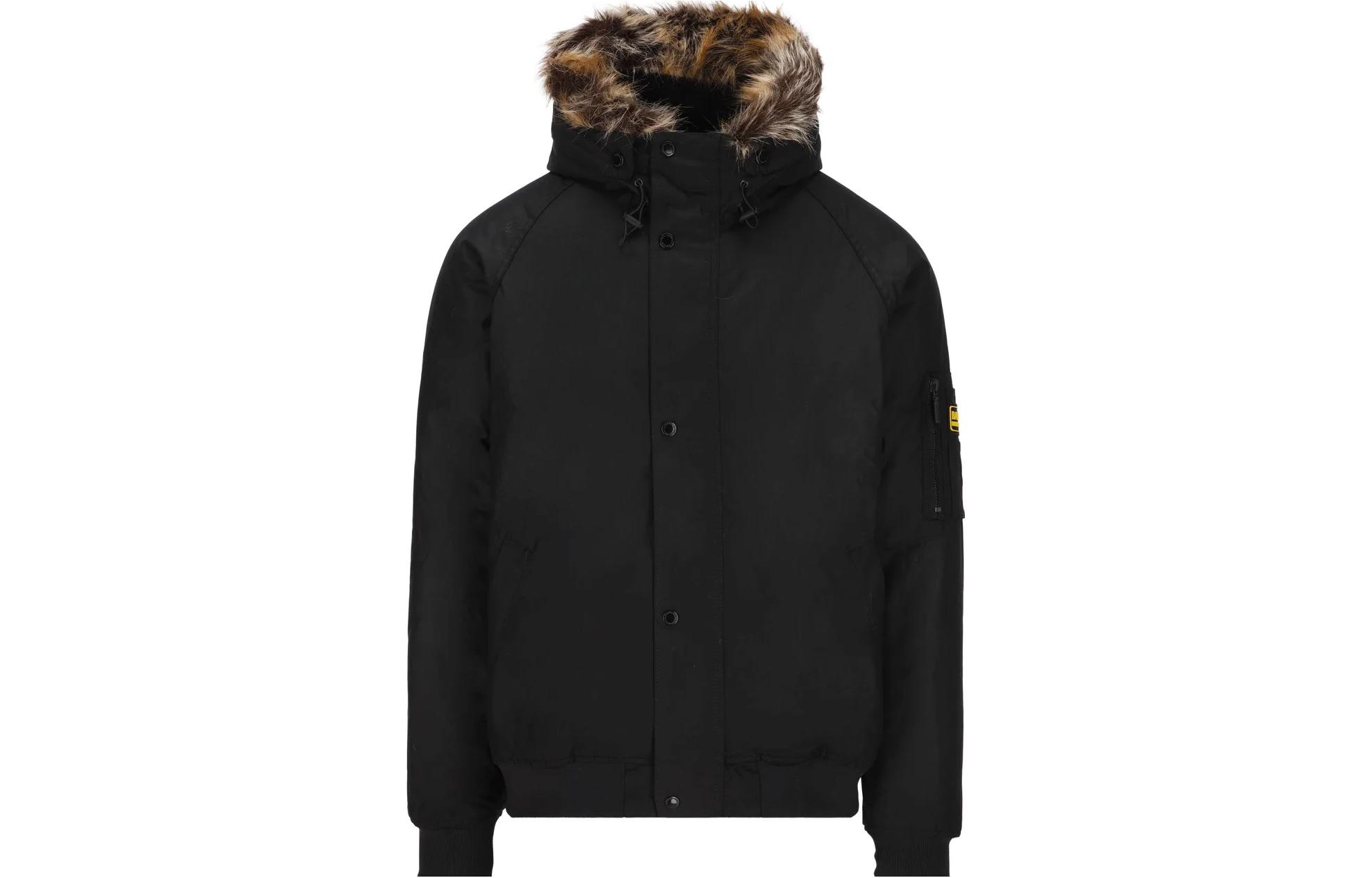 Barbour SS23 Solid Long-Sleeve Single-Breasted Jacket Black MWX2034BK71