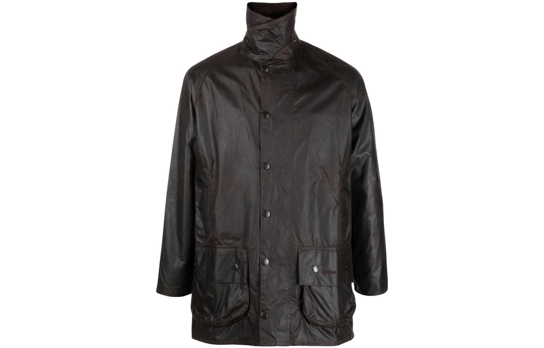 Barbour SS23 Solid Olive Waxed Jacket MWX0017RU52