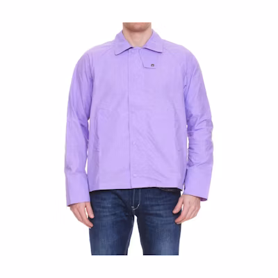 Barbour SS23 Solid Purple Long-Sleeve Single-Breasted Jacket MCA0800PU11