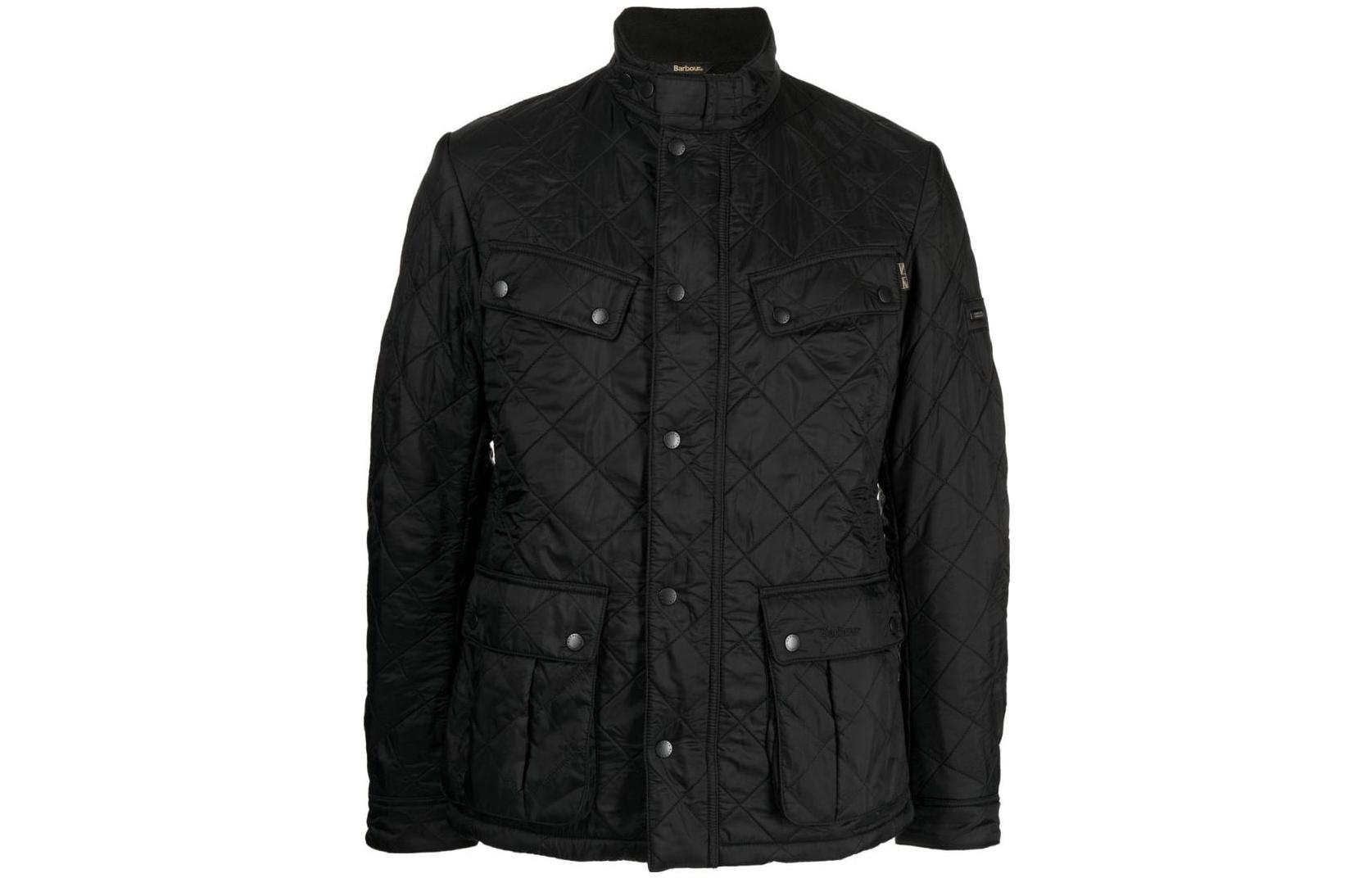 Barbour SS23 Solid Quilted Single-Breasted Jacket - Black MQU0365BK91