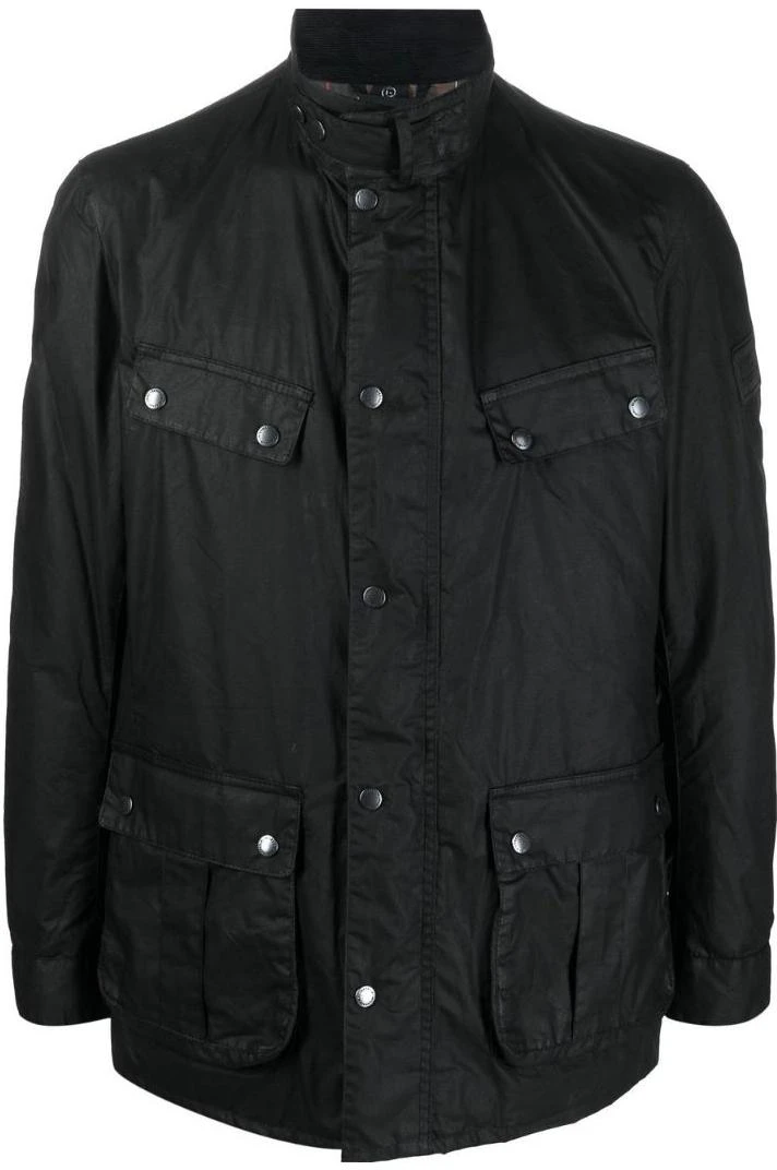 barbour-ss-23-wax-jacket-black-solid-color-stand-collar-large-pockets-mwx-1468-bk-11