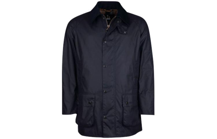 Barbour SS23 Waxed Cotton Long-Sleeve Jacket Navy Blue MWX1992NY92