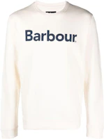 Barbour SS23 White Crewneck Sweatshirt with Logo Print Long Sleeves MOL0419WH32 Barbour SS23 White Crewneck Sweatshirt with Logo Print Long Sleeves MOL0419WH32