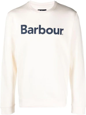 Barbour SS23 White Crewneck Sweatshirt with Logo Print Long Sleeves MOL0419WH32 Buy Barbour SS23 White Crewneck Sweatshirt with Logo Print Long Sleeves MOL0419WH32
