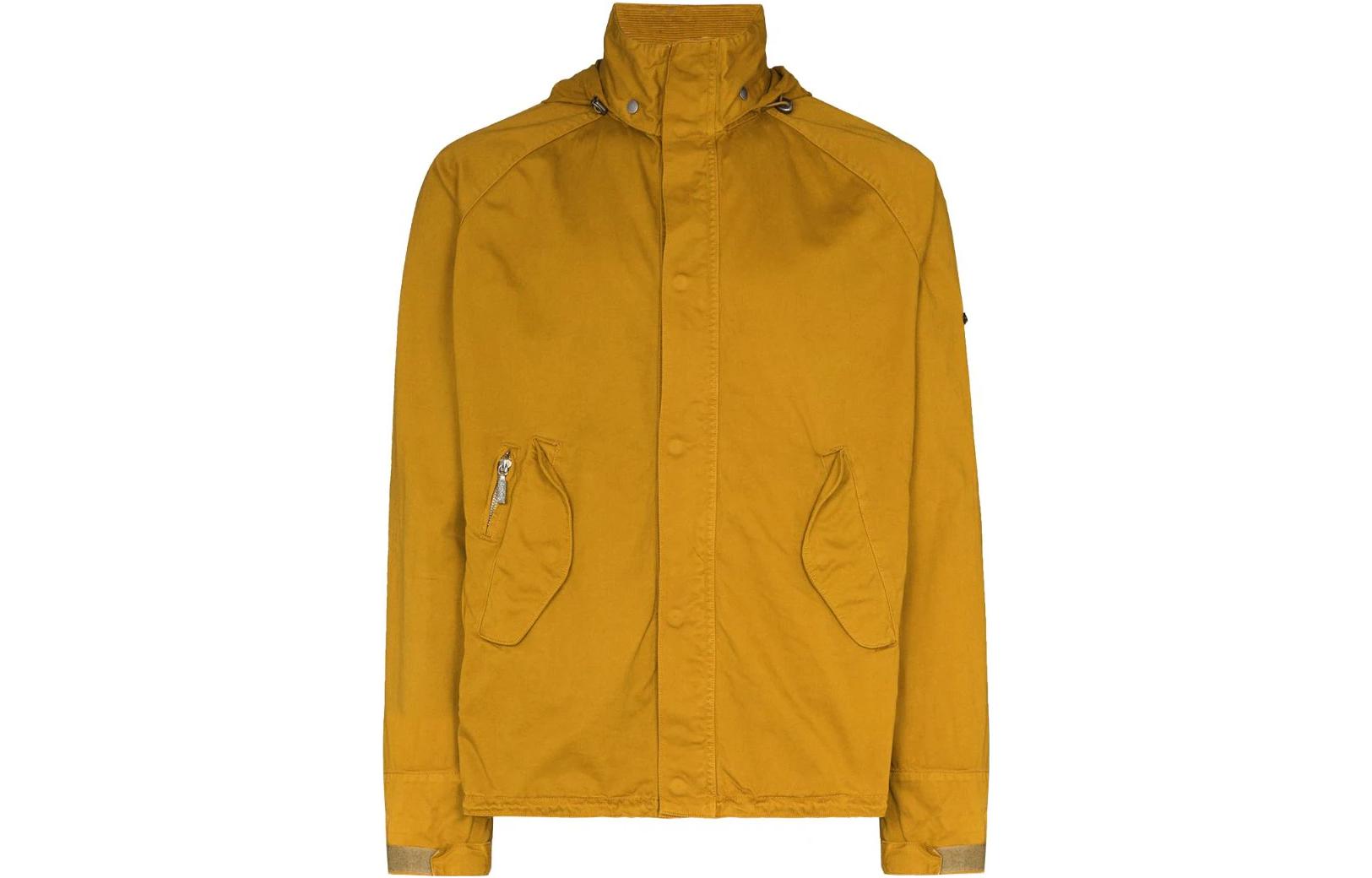 Barbour SS23 Yellow Casual Zip-Up Long-Sleeve Jacket MCA0729YE31