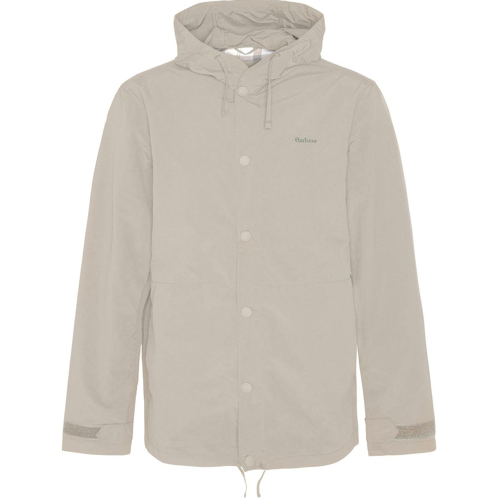 Barbour SS24  Concrete Logo Embroidered Hoodie Jacket. MSP0103ST11