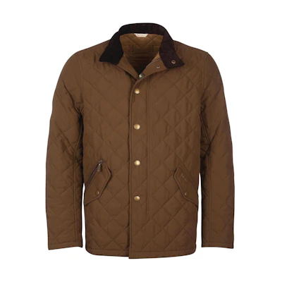Barbour SS24 Black Sand Long-Sleeve Jacket with Studded Zip Pocket for Men MQU0784SN52
