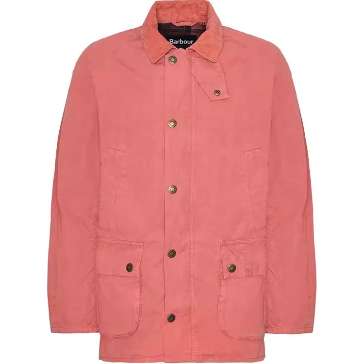 Barbour SS24 Pink Single-Breasted Casual Long-Sleeve Jacket Unisex MCA0792-POWDER
