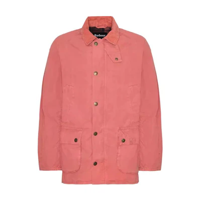 Barbour SS24 Pink Single-Breasted Casual Long-Sleeve Jacket Unisex MCA0792-POWDER
