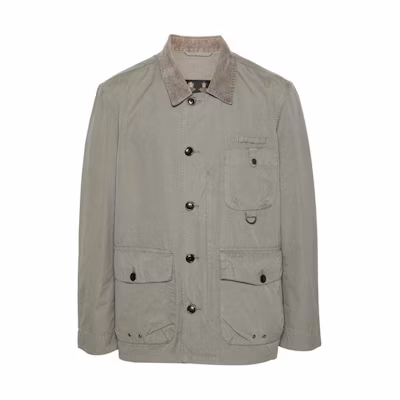 Barbour SS24 Solid Teal Casual Jacket with Single-Breasted Pockets MCA0972GN11