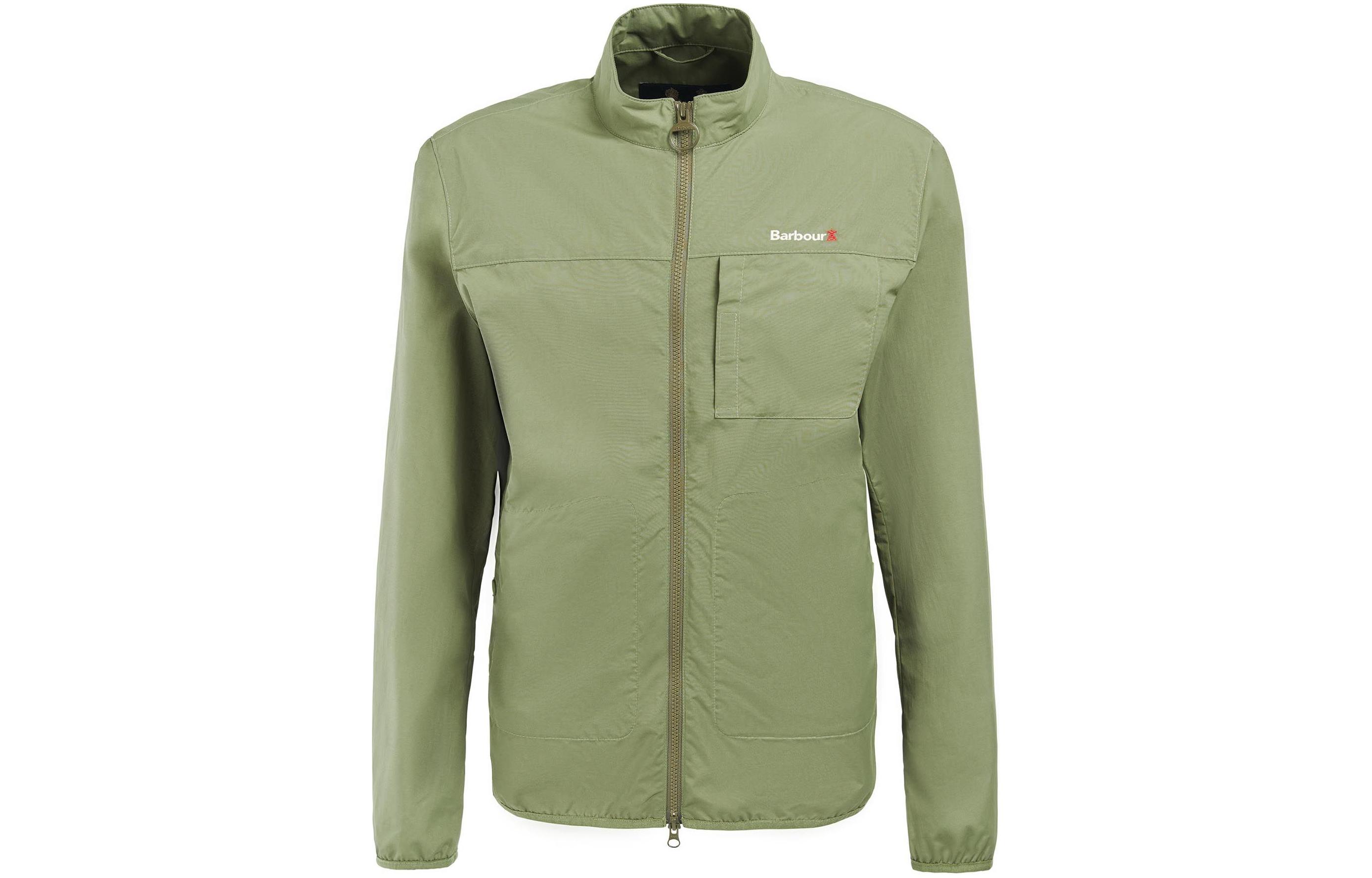 Barbour Tarbley Casual Jacket Green Logo Stand Collar MCA0926OL31