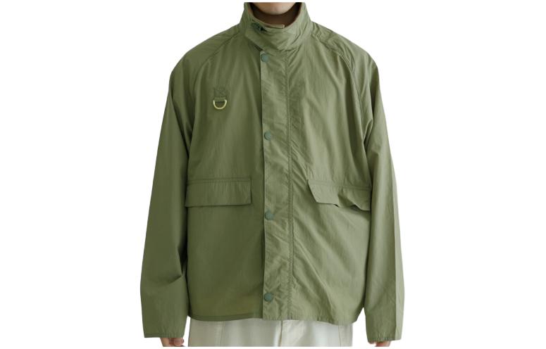 Barbour Waterproof Single-Breasted Pocket Jacket Olive Green () UM44MSP0100I