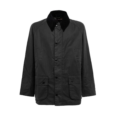 Barbour Waxed Jacket Black Long Sleeve Single-Breasted Casual Coat MWX0339MWX