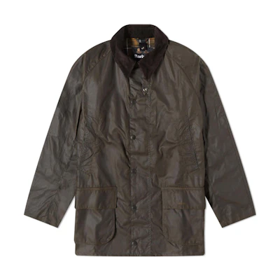 Barbour Waxed Jacket Brown Long Sleeve Button-Up Casual Coat MWX0086OL71