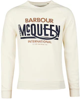 Barbour White Crewneck Sweatshirt with Letter Print Long Sleeves MOL0403WH32 Barbour White Crewneck Sweatshirt with Letter Print Long Sleeves MOL0403WH32