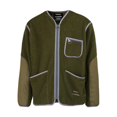 Barbour and wander FW22 Fleece Jacket with Large Pockets Green () 8558599OL51