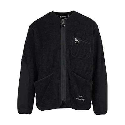Barbour and wander FW22 Fleece Zip Pocket Jacket Men’s Black 8558599BK11