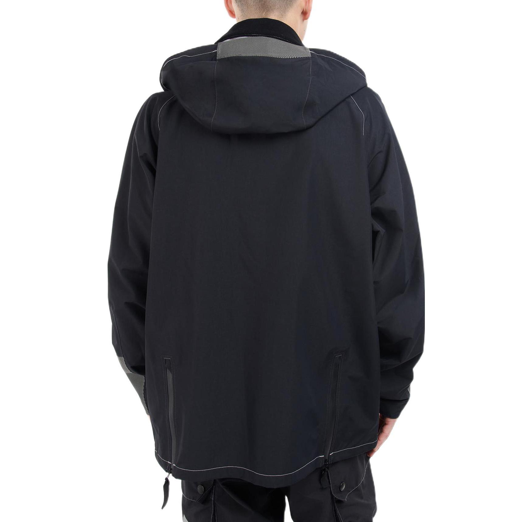 Shop BARBOUR x And Wander FW22 Jaket Kalis Air Bernafas Logo Hitam. 8559541BK11