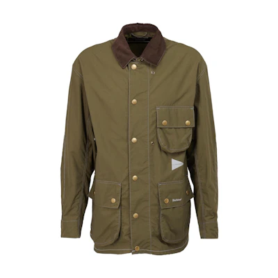 Barbour and wander Olive Asymmetric Pocket Casual Jacket Collaboration MCA0862OL51-GR
