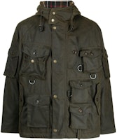 BARBOUR x Baracuta Harvard FW23 Olive Brown Hooded Pocket Jacket for Men. MWX2219OL52 BARBOUR x Baracuta Harvard FW23 Olive Brown Hooded Pocket Jacket for Men. MWX2219OL52