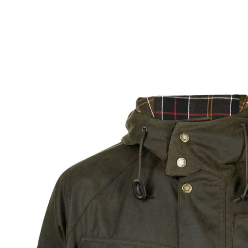 Details for BARBOUR x Baracuta 哈佛联名男士橄榄棕连帽口袋夹克 FW23款式 MWX2219OL52
