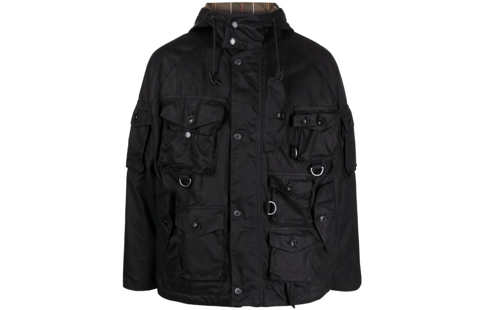 Barbour Baracuta Harvard Jacket FW23 Black Solid Workwear Zip Jacket MWX2219BK11