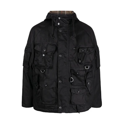 Barbour Baracuta Harvard Jacket FW23 Black Solid Workwear Zip Jacket MWX2219BK11