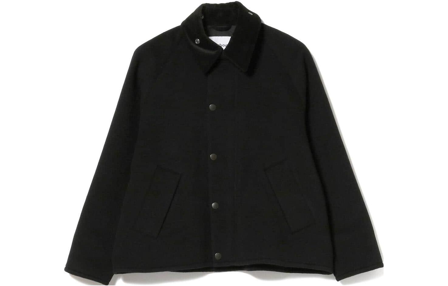 Barbour Beams Black Solid Collar Single-Breasted Long Sleeve Jacket 21180455197-19