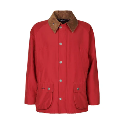 Barbour NOAH FW22 Burgundy Collared Casual Jacket Unisex MCA0921RE71