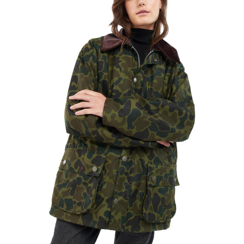 Lookbook Barbour x NOAH FW22 綠色迷彩Bedale蠟布外套 男女休閒外套 MWX2144OL72