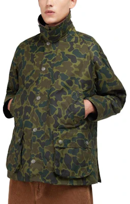 Barbour x NOAH FW22 綠色迷彩Bedale蠟布外套 男女休閒外套 MWX2144OL72 Shop Barbour x NOAH FW22 綠色迷彩Bedale蠟布外套 男女休閒外套 MWX2144OL72