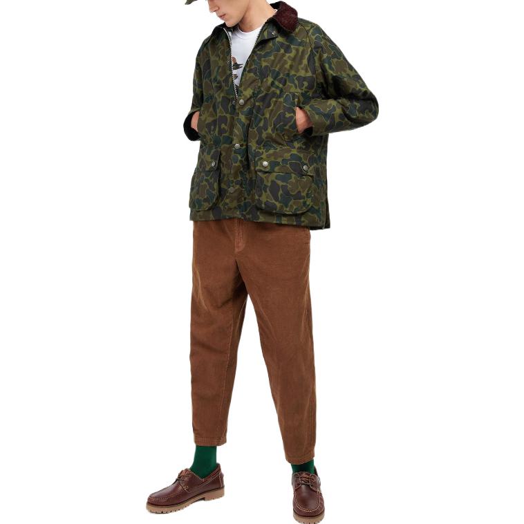 Purchase Barbour x NOAH FW22 綠色迷彩Bedale蠟布外套 男女休閒外套 MWX2144OL72