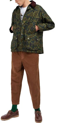 Barbour x NOAH FW22 綠色迷彩Bedale蠟布外套 男女休閒外套 MWX2144OL72 Purchase Barbour x NOAH FW22 綠色迷彩Bedale蠟布外套 男女休閒外套 MWX2144OL72