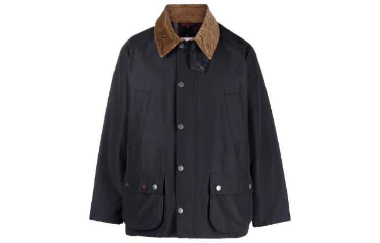Barbour NOAH Navy Blue Unisex Solid Casual Jacket MCA0895NY71