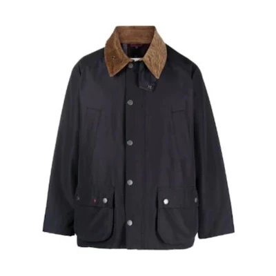 Barbour NOAH Navy Blue Unisex Solid Casual Jacket MCA0895NY71