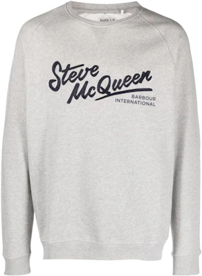 Barbour x Steve McQueen Holts Grey Crewneck Sweatshirt Collaboration MOL0548 Buy Barbour x Steve McQueen Holts Grey Crewneck Sweatshirt Collaboration MOL0548
