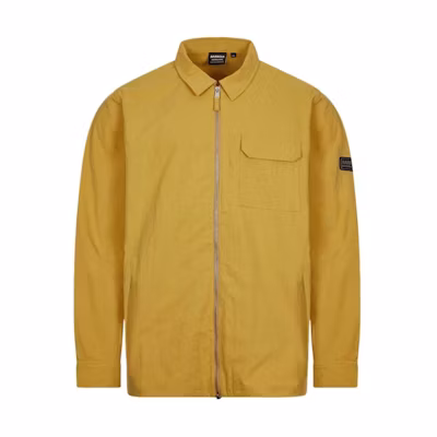 Barbour Yellow Solid Collared Long Sleeve Zip-Up Jacket with Pockets MOS0339-CN51