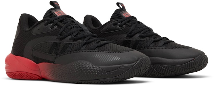 蝙蝠侠 x 彪马 Court Rider 2.0 '黑色巴巴多斯樱桃' 376849-01 Cheap 蝙蝠侠 x 彪马 Court Rider 2.0 '黑色巴巴多斯樱桃' 376849-01