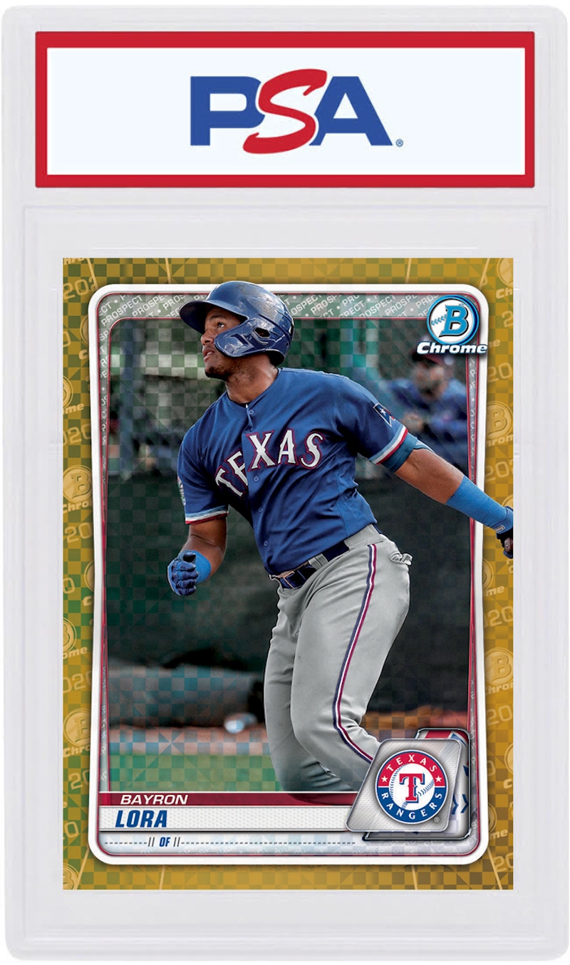 Bayron Lora 2020 Bowman Chrome X Gold X-Fractor /3 #BCP-159