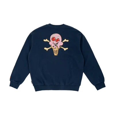 BBC ICECREAM Vintage Ice Cream Print Pullover Sweatshirt Unisex Streetwear IFW2SW001NY