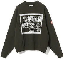 Beams Abstract Pattern Print Sweatshirt Black 75-13-0195-906 Beams Abstract Pattern Print Sweatshirt Black 75-13-0195-906