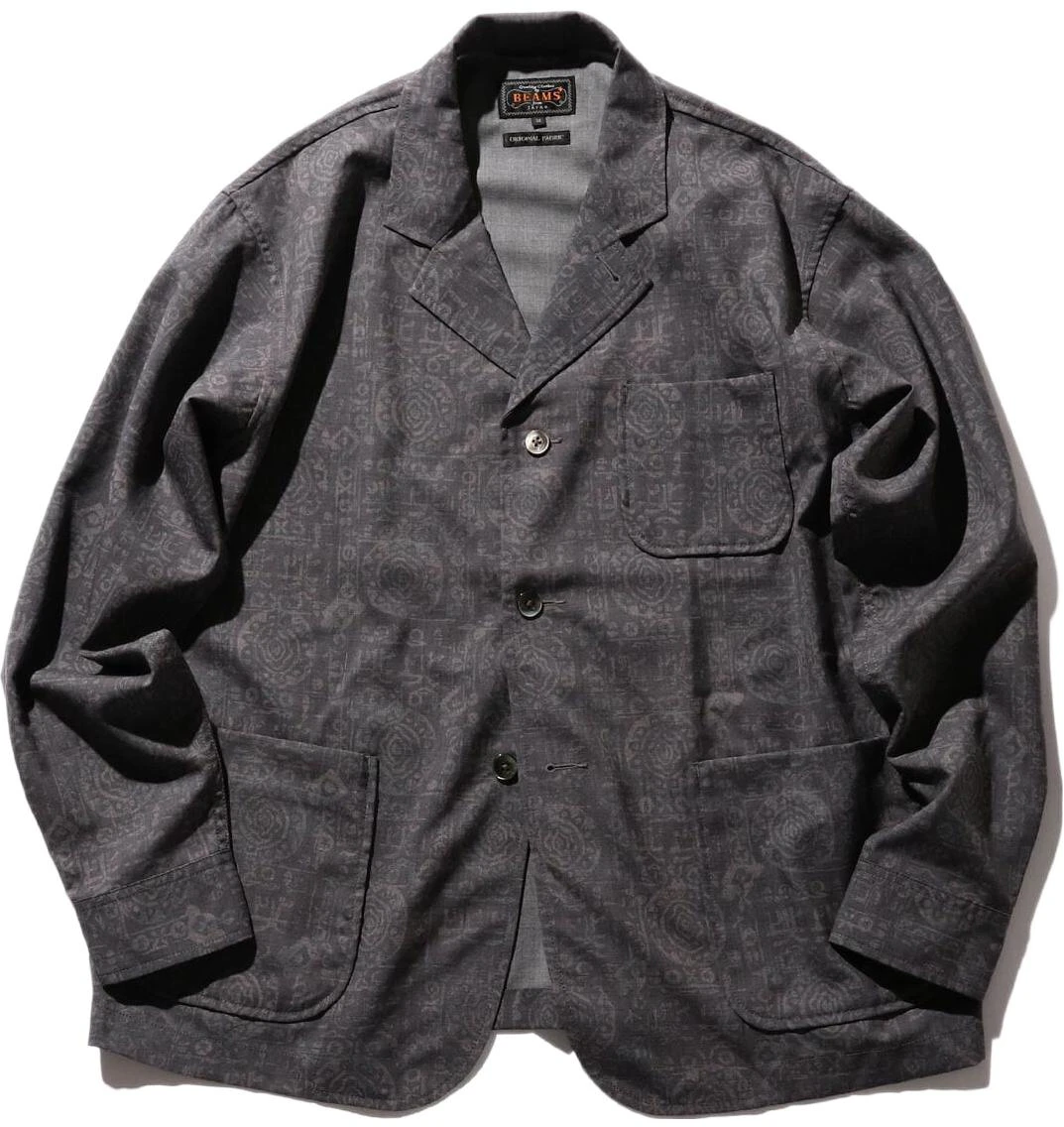 beams-all-over-embossed-loose-fit-jacket-men-s-black-38-16-0211-791
